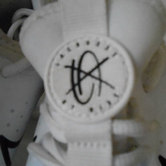 Nike Huarache 9 Varsity LAX White Black Lacrosse Cleats-Men's Size 8/Women's 9.5 - Picture 3 of 9